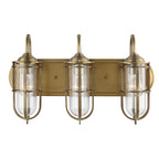 Quintiesse Urban Restoration 3 Light Wall Light Dark Antique Brass