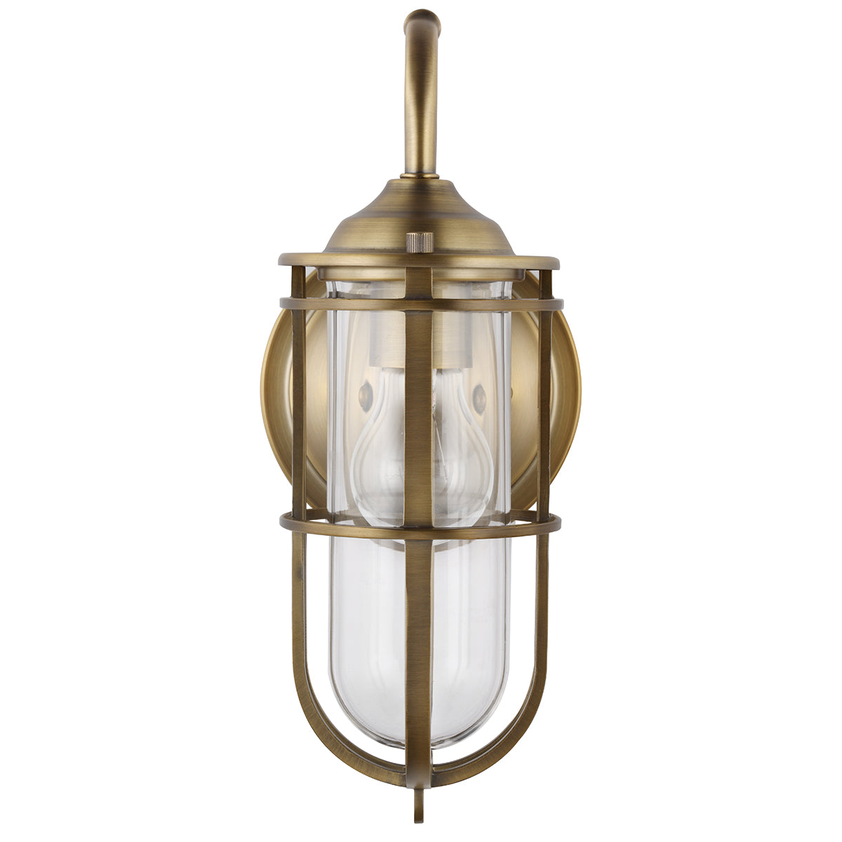Quintiesse Urban Restoration Wall Light Wall Lantern Dark Antique Brass