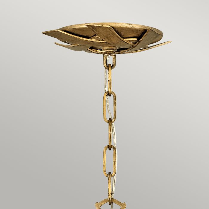 Quintiesse Vida 13 Light Small Pendant Light Burnished Gold