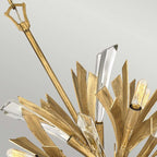 Quintiesse Vida 13 Light Small Pendant Light Burnished Gold