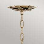 Quintiesse Vida 13 Light Wide Pendant Light Burnished Gold