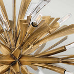 Quintiesse Vida 13 Light Wide Pendant Light Burnished Gold