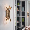 Quintiesse Vida 2 Light Wall Light Burnished Gold