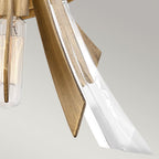 Quintiesse Vida 2 Light Wall Light Burnished Gold