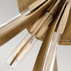 Quintiesse Vida 2 Light Wall Light Burnished Gold