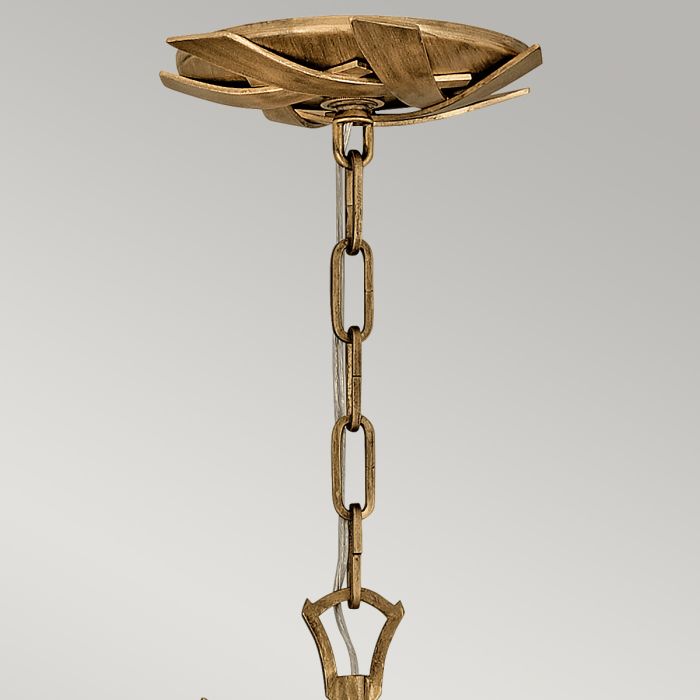 Quintiesse Vida 6 Light Chandelier Burnished Gold