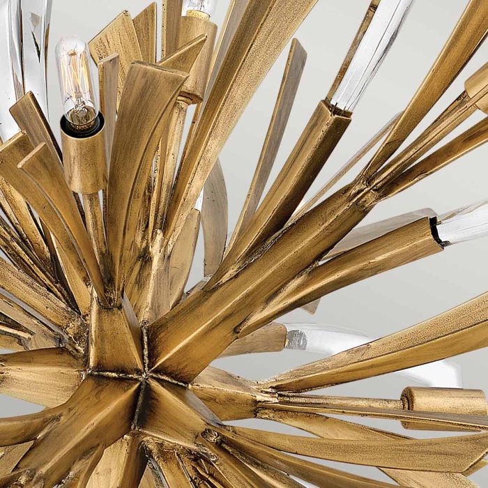 Quintiesse Vida Large 13 Light Pendant Light Burnished Gold