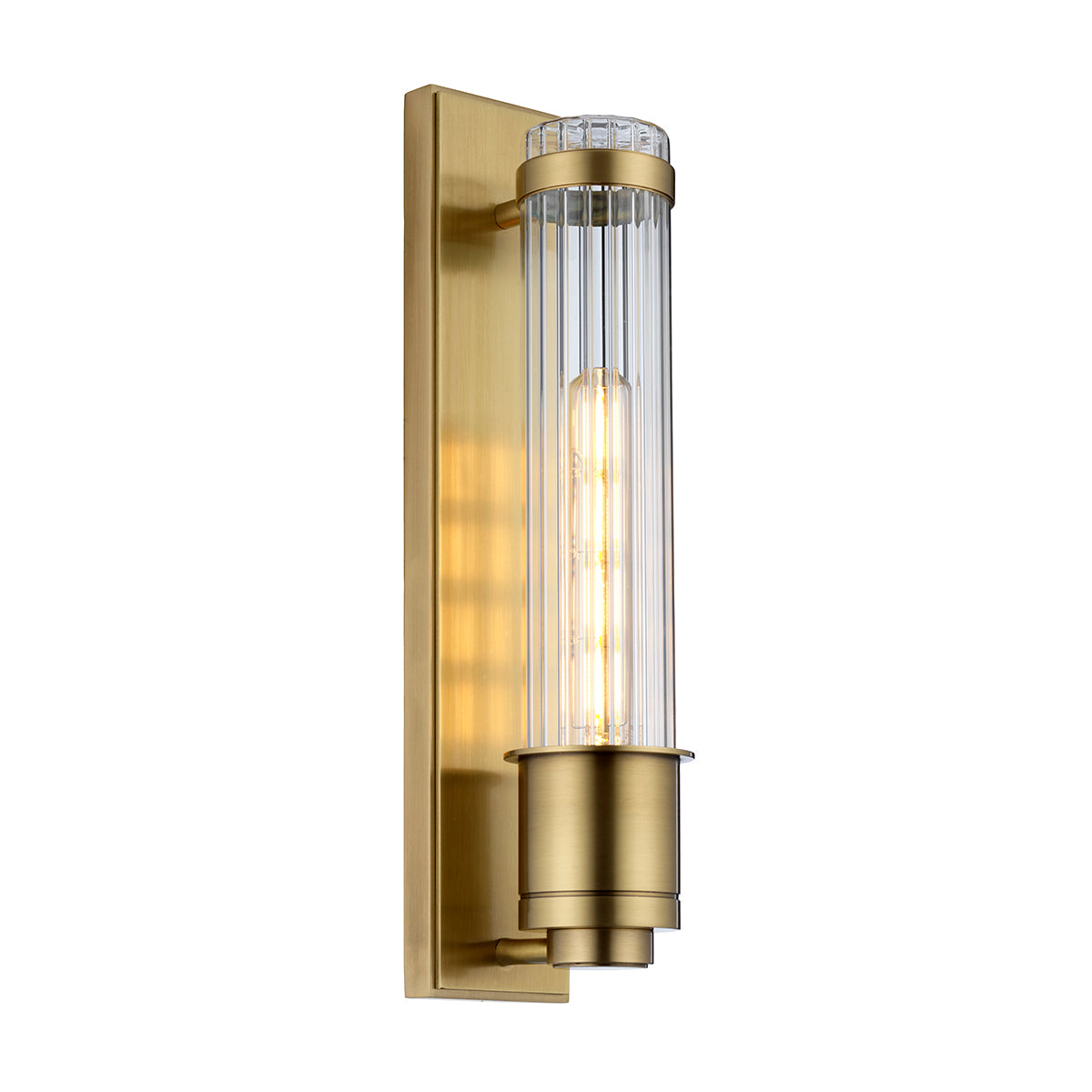 Quintiesse Wellington Wall Light Wall Lantern Aged Brass