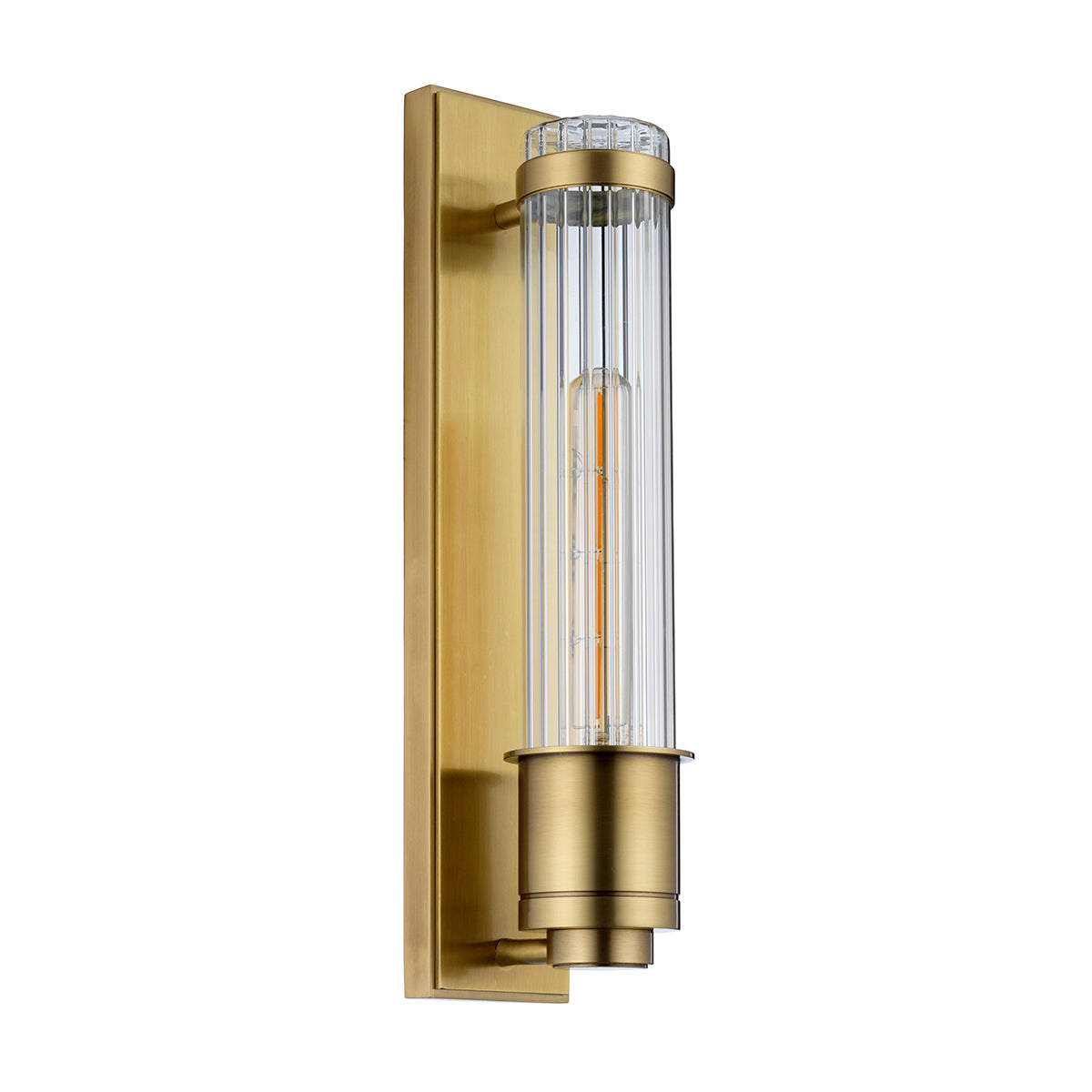 Quintiesse Wellington Wall Light Wall Lantern Aged Brass