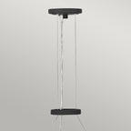 Quintiesse Willow 5 Light Chandelier in Carbon Black with Deluxe Gold