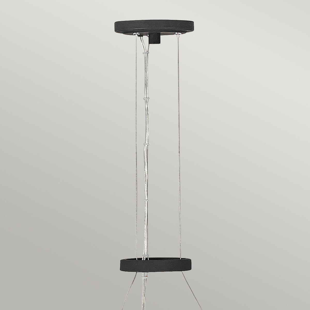 Quintiesse Willow 5 Light Chandelier in Carbon Black with Deluxe Gold