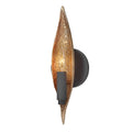 Quintiesse Willow Wall Light in Carbon Black with Deluxe Gold