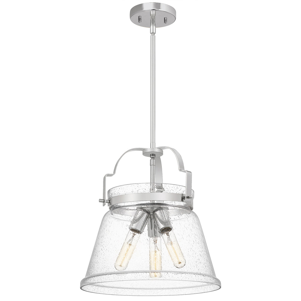 Quintiesse Wimberley 3 Light Pendant in Polished Chrome