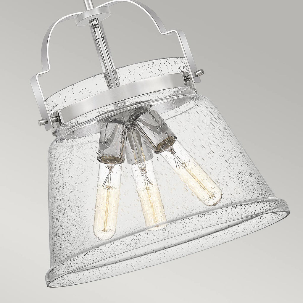 Quintiesse Wimberley 3 Light Pendant in Polished Chrome