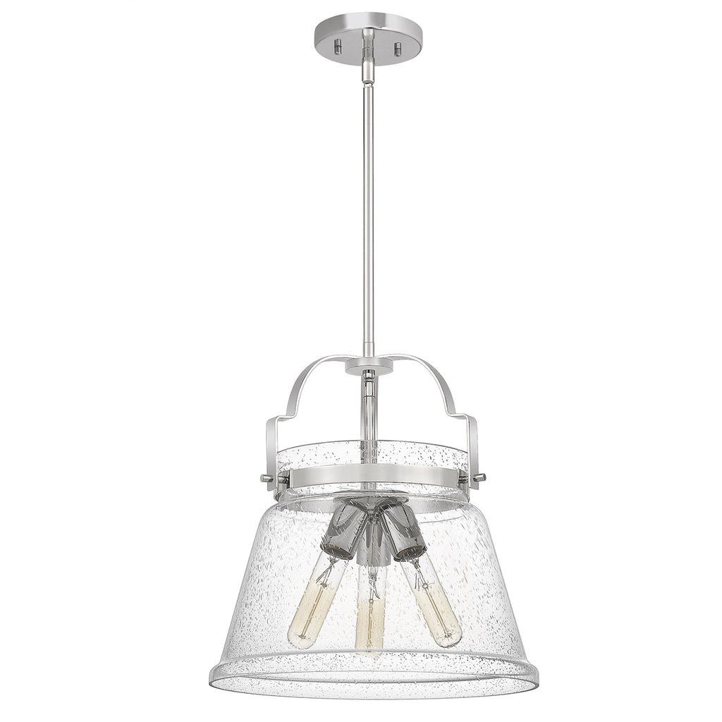 Quintiesse Wimberley 3 Light Pendant in Polished Chrome