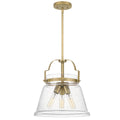 Quintiesse Wimberley 3 Light Pendant in Weathered Brass