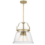 Quintiesse Wimberley 3 Light Pendant in Weathered Brass