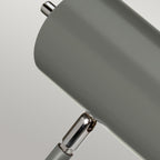 Elstead Quinto Table Lamp in Dark Grey and Polished Nickel