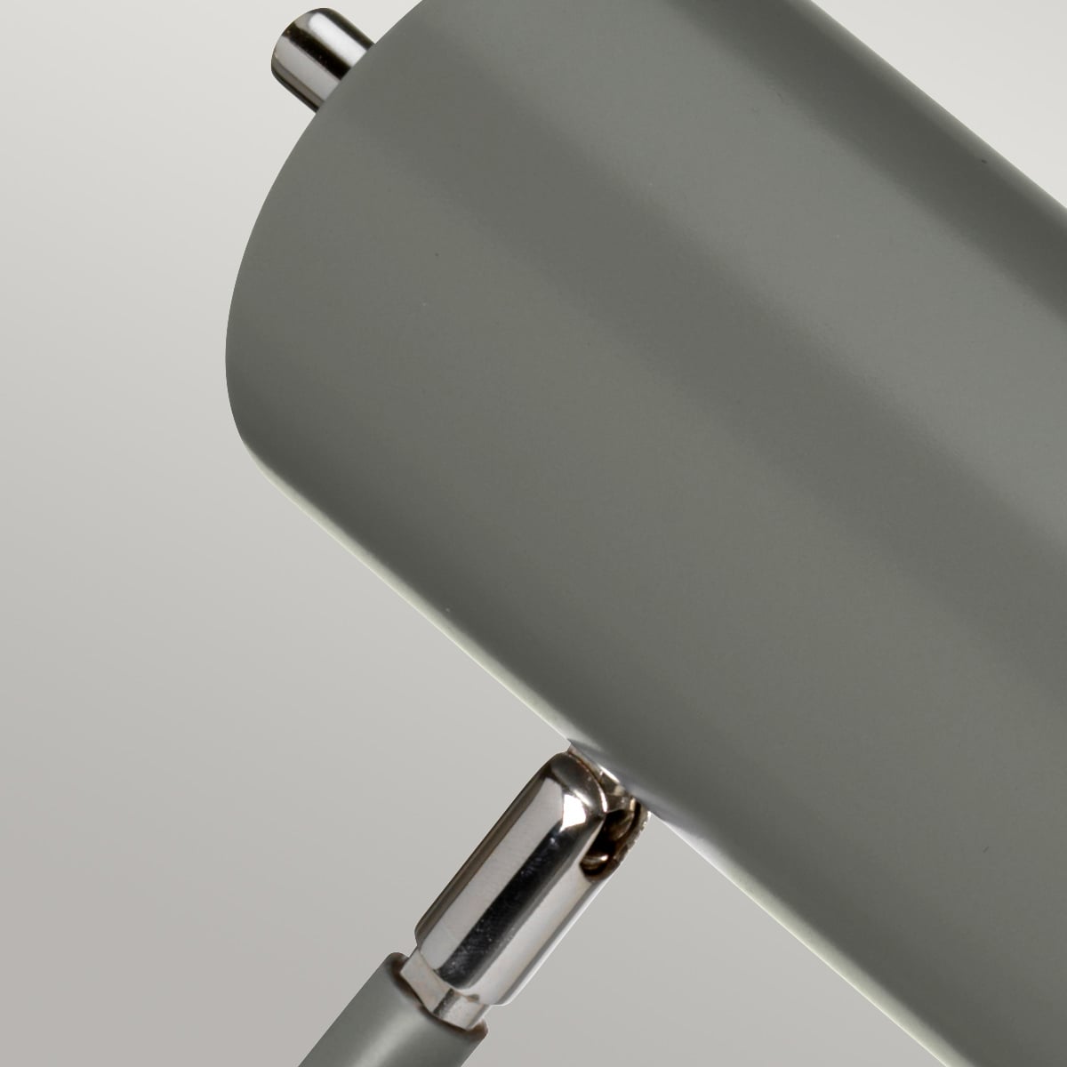 Elstead Quinto Table Lamp in Dark Grey and Polished Nickel