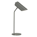 Elstead Quinto Table Lamp in Dark Grey and Polished Nickel