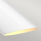 Elstead Quinto Table Lamp in White and Aged Brass
