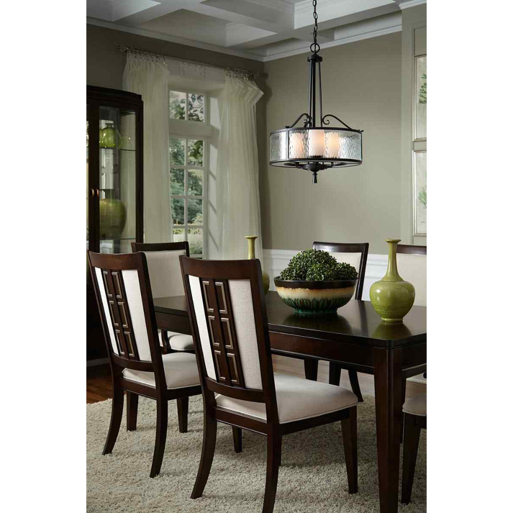 Quoizel Adonis 3 Light Pendant Light in Dark Cherry