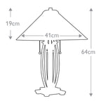 Quoizel Asheville Tiffany Table Lamp in Valiant Bronze