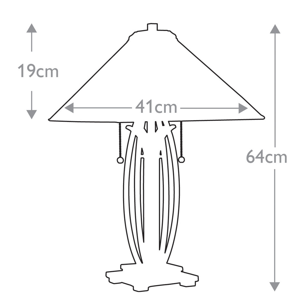 Quoizel Asheville Tiffany Table Lamp in Valiant Bronze