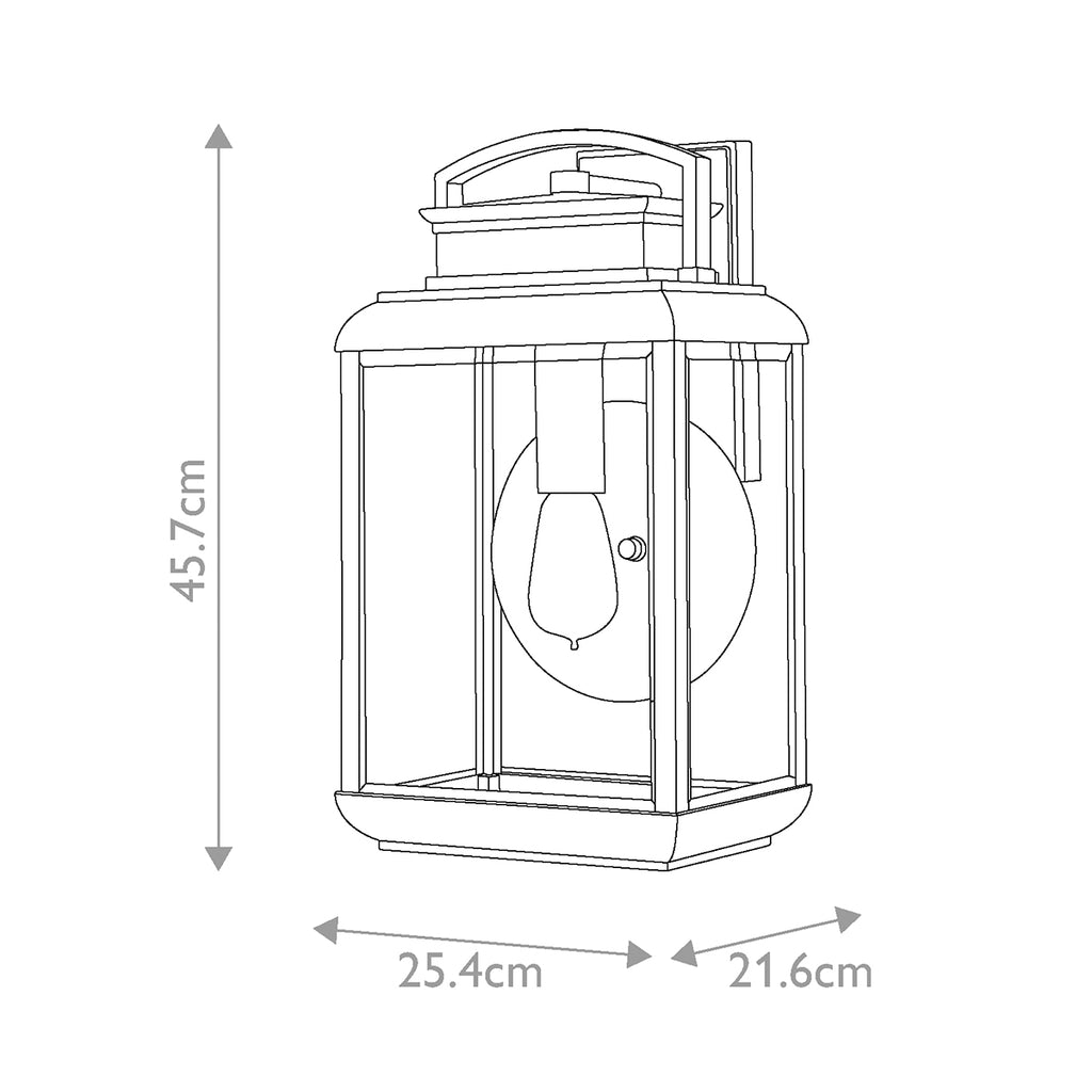 Quoizel Byron Large Wall Lantern in Imperial Bronze