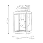 Quoizel Byron Large Wall Lantern in Imperial Bronze