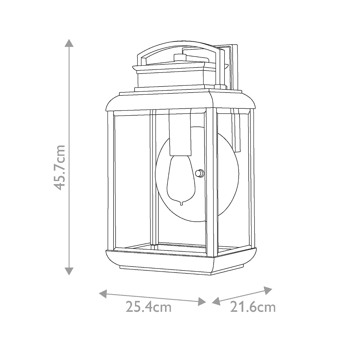 Quoizel Byron Large Wall Lantern in Imperial Bronze