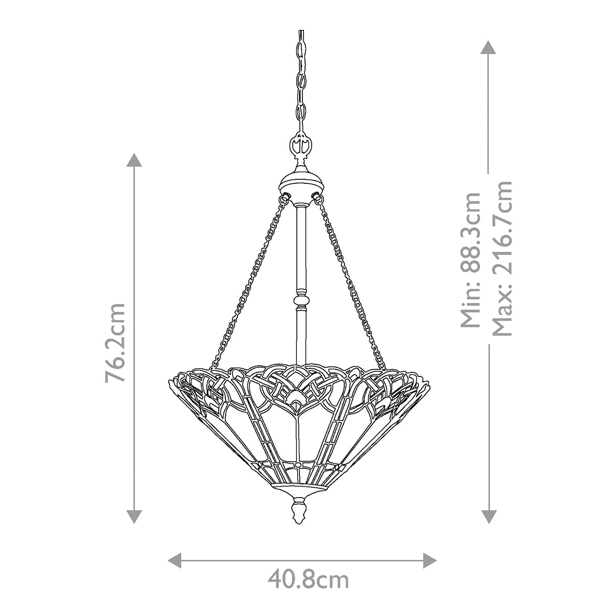 Quoizel Cambridge Pendant Light in Vintage Bronze