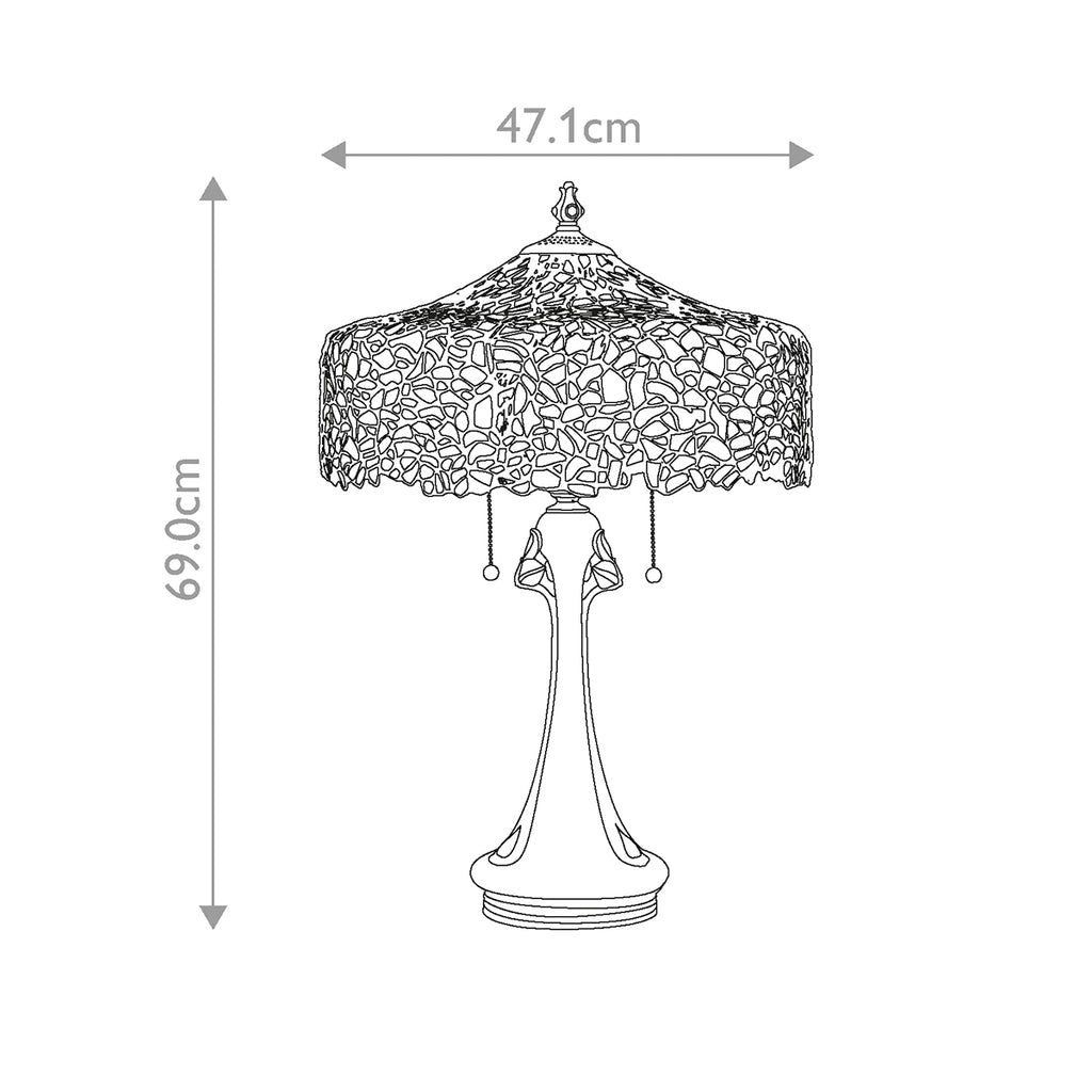 Quoizel Cobalt Table Lamp in Vintage Bronze
