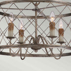 Quoizel Dury 4 Light Pendant Chandelier Century Silver Leaf QZ-DURY-P