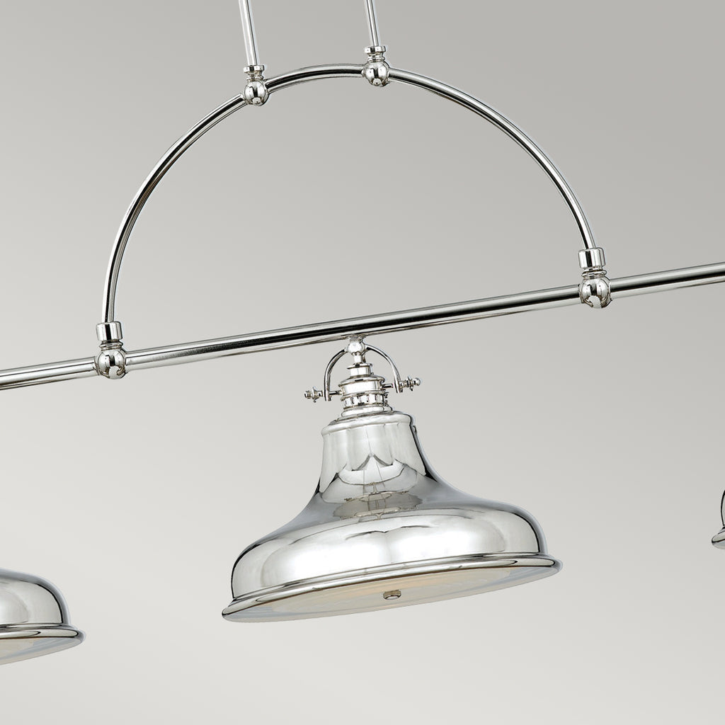 Quoizel Emery 3 Light Bar Pendant Light in Imperial Silver