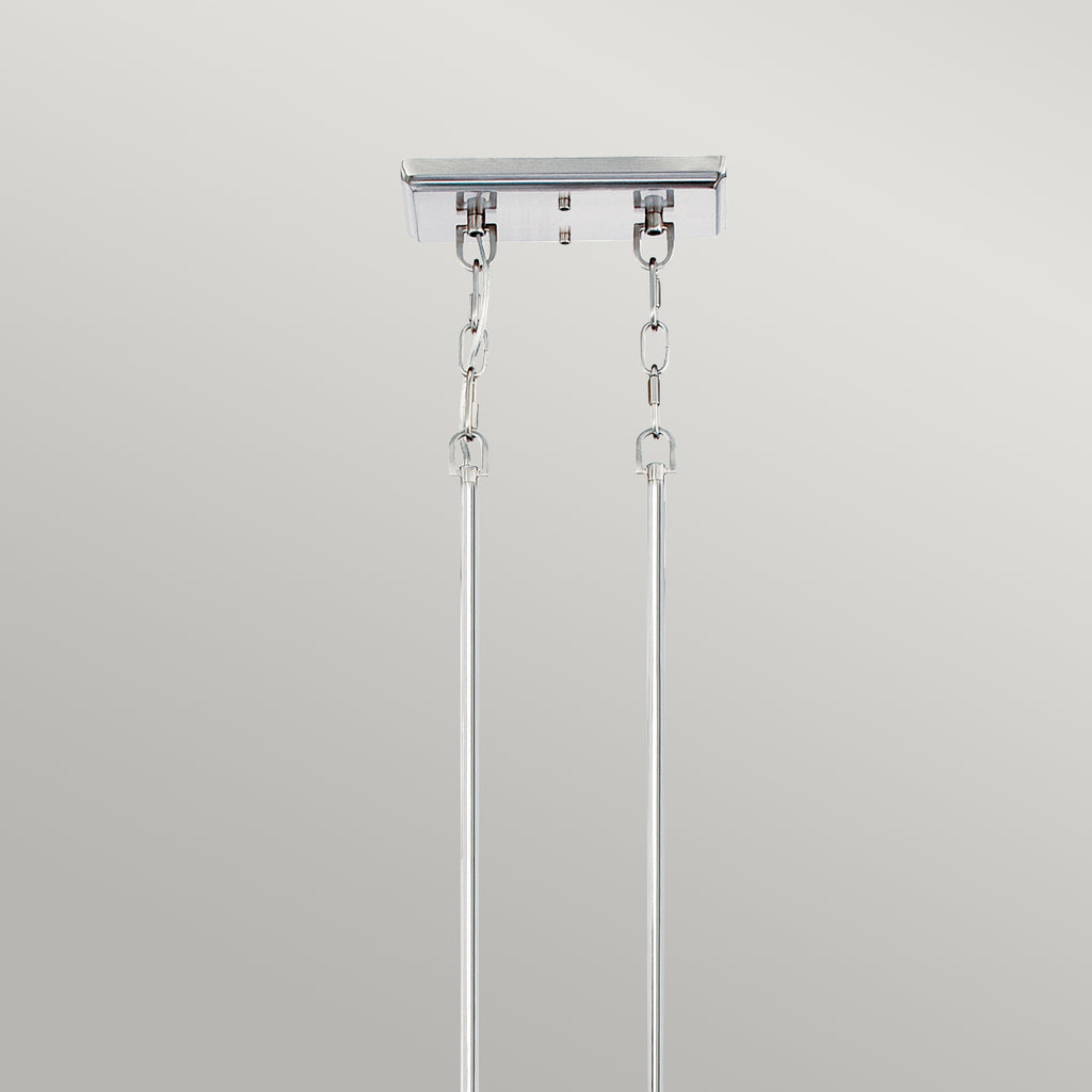 Quoizel Emery 3 Light Bar Pendant Light in Imperial Silver