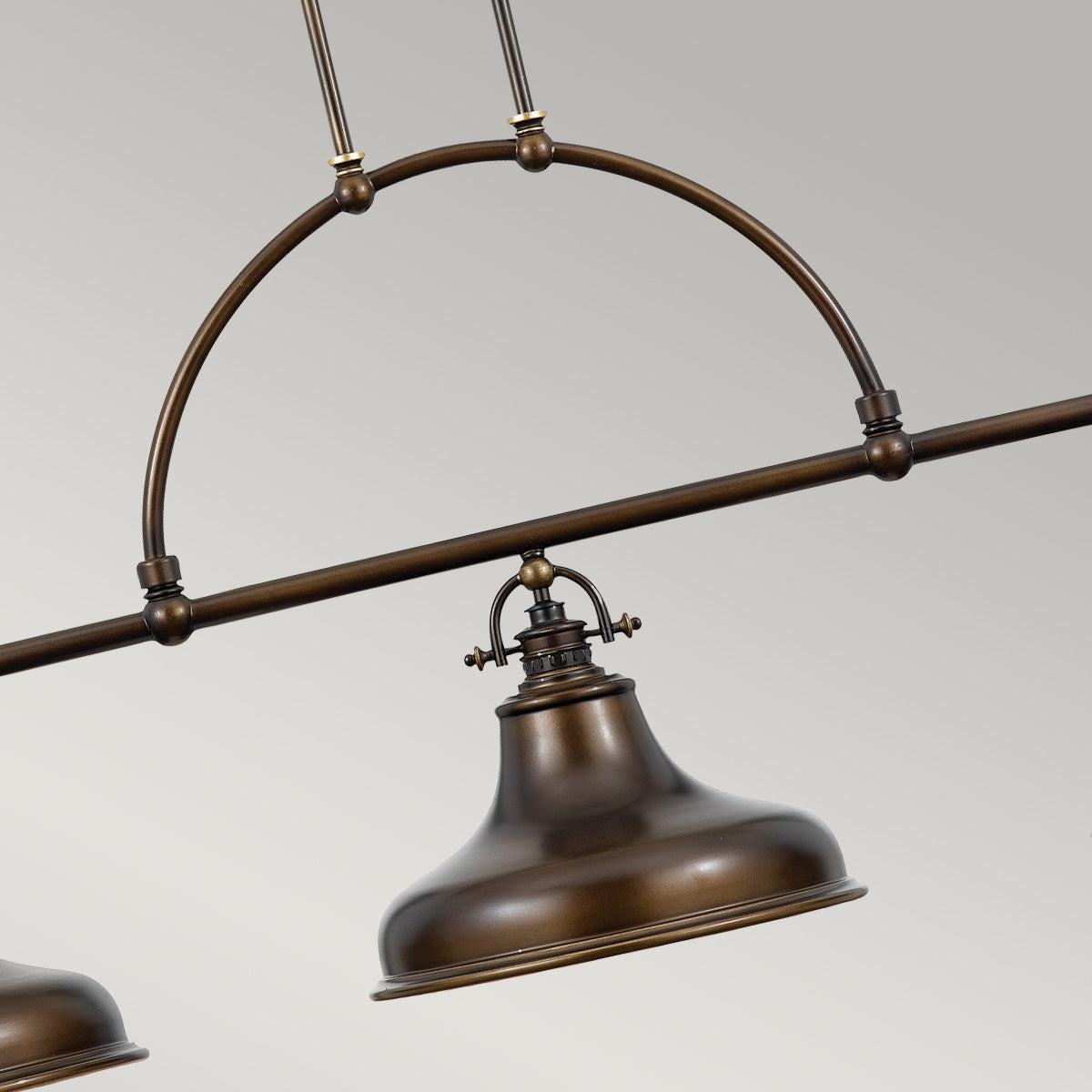 Quoizel Emery 3 Light Bar Pendant Light in Palladian Bronze