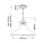 Quoizel Emery Medium Pendant Light in Palladian Bronze
