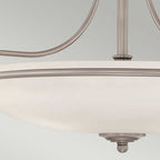 Quoizel Griffin 4 Light Semi Flush Ceiling Light in Antique Nickel