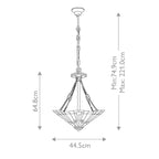 Quoizel Inglenook Tiffany Inverted Pendant Light in Valiant Bronze
