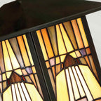 Quoizel Inglenook Tiffany Small Outdoor Wall Lantern in Valiant Bronze