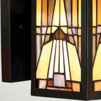 Quoizel Inglenook Tiffany Small Outdoor Wall Lantern in Valiant Bronze