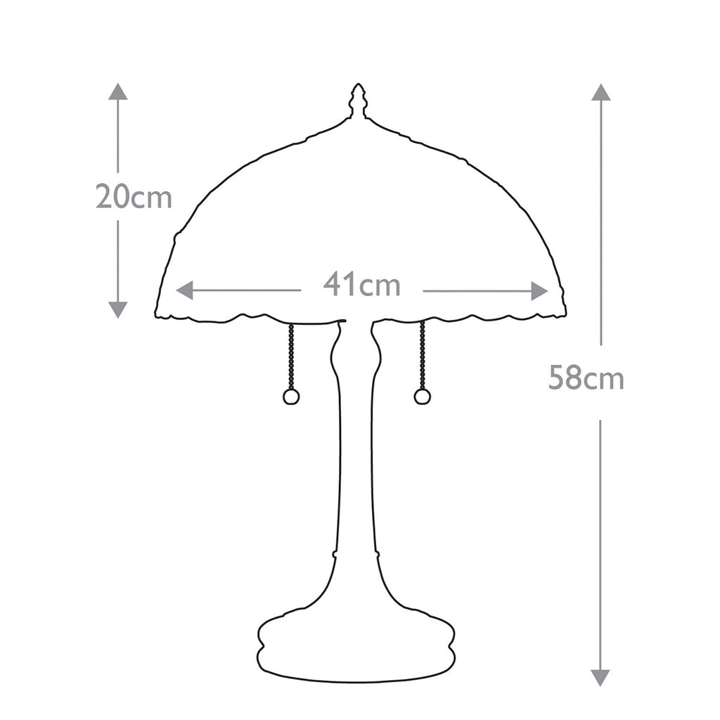 Quoizel Larissa Table Lamp in Vintage Bronze