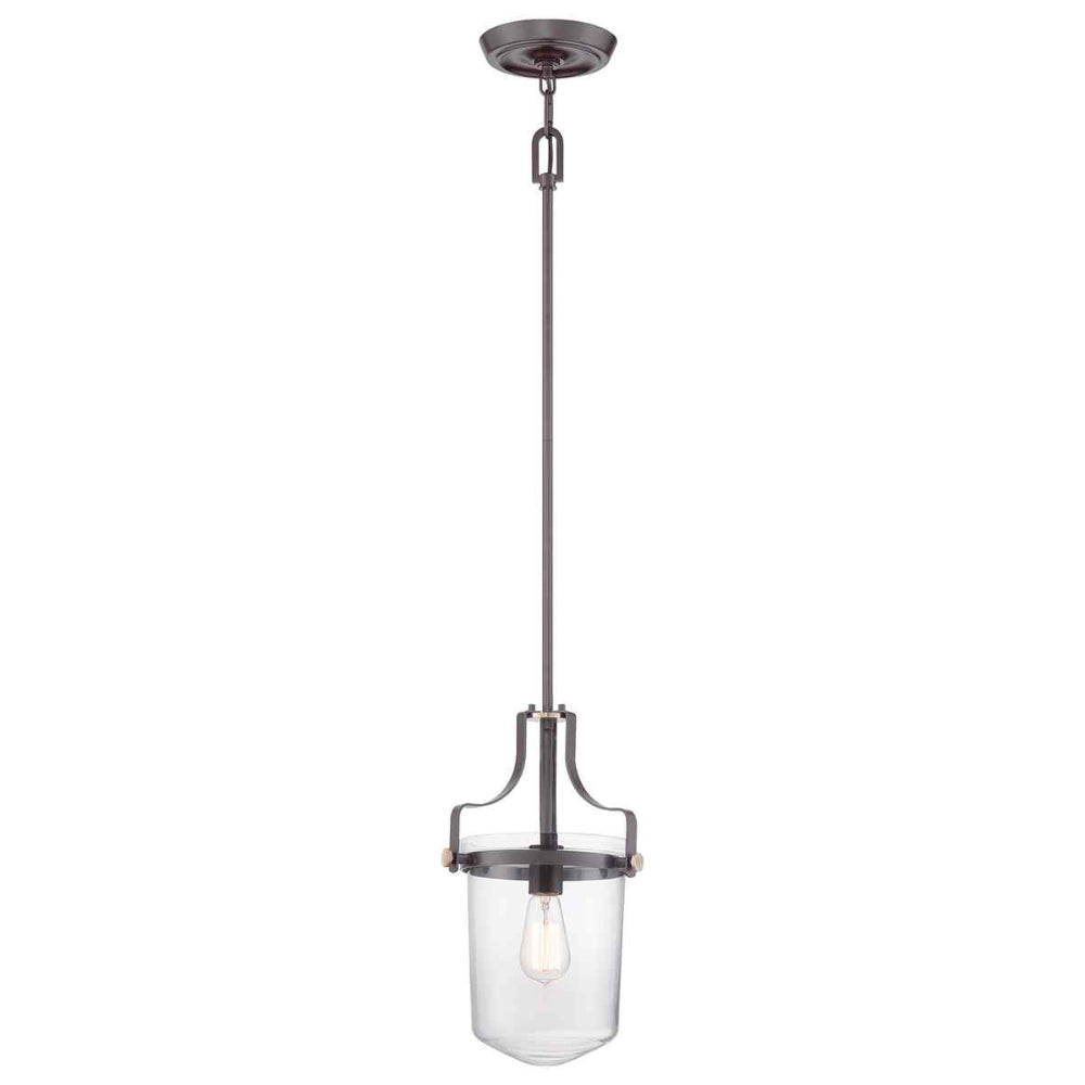 Quoizel Penn Station 1 Light Mini Pendant Western Bronze QZ-PENN-STATION-S-WT
