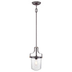 Quoizel Penn Station 1 Light Mini Pendant Western Bronze QZ-PENN-STATION-S-WT
