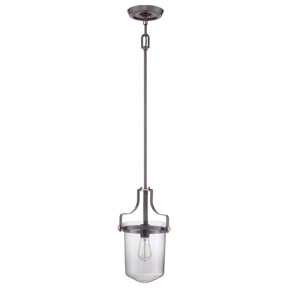 Quoizel Penn Station 1 Light Mini Pendant Western Bronze QZ-PENN-STATION-S-WT