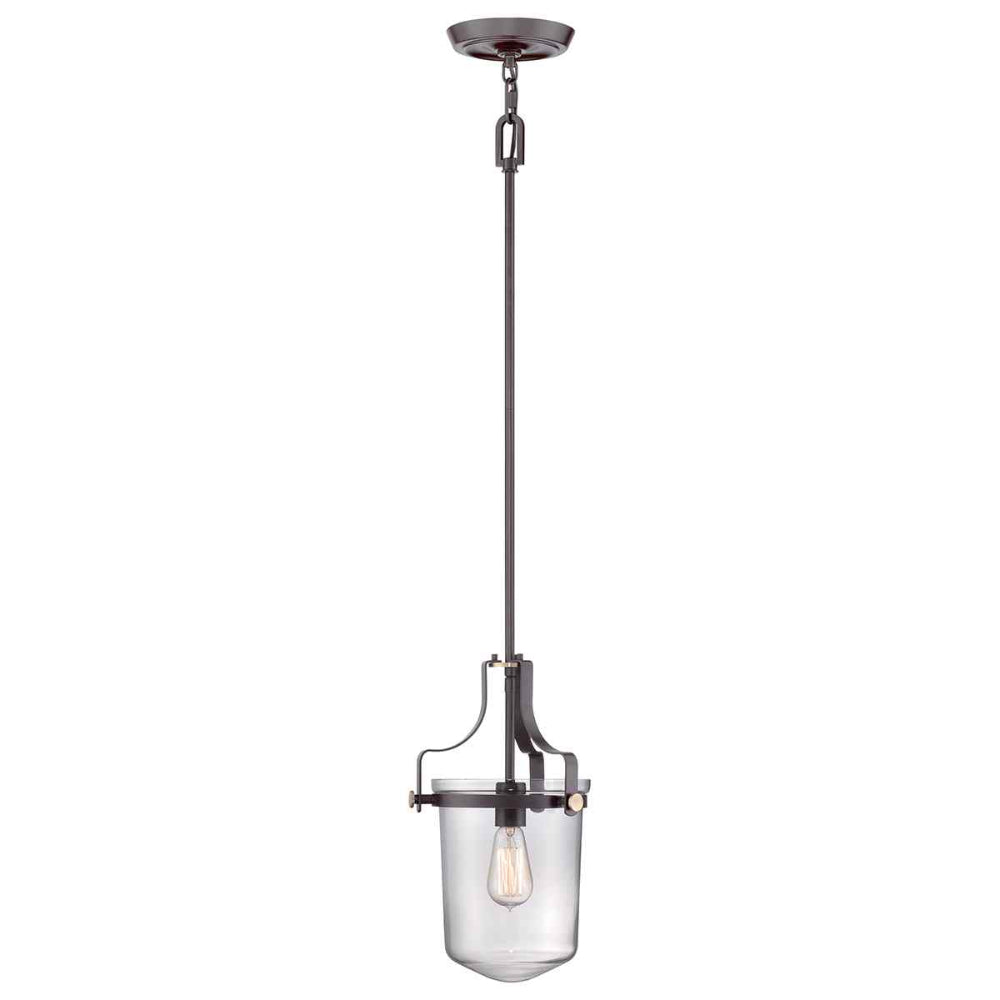 Quoizel Penn Station 1 Light Mini Pendant Western Bronze QZ-PENN-STATION-S-WT