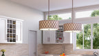 Quoizel QZ/BROWNLATT/P/L Brown Lattice 4Lt Copper Canyon Large Ceiling Pendant