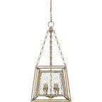 Quoizel QZ/LAKESIDE4/P/A Lakeside 4 Light Vintage Gold Ceiling Pendant Fitting
