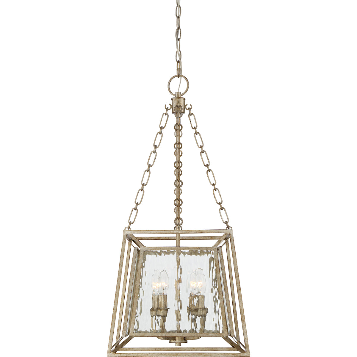 Quoizel QZ/LAKESIDE4/P/A Lakeside 4 Light Vintage Gold Ceiling Pendant Fitting
